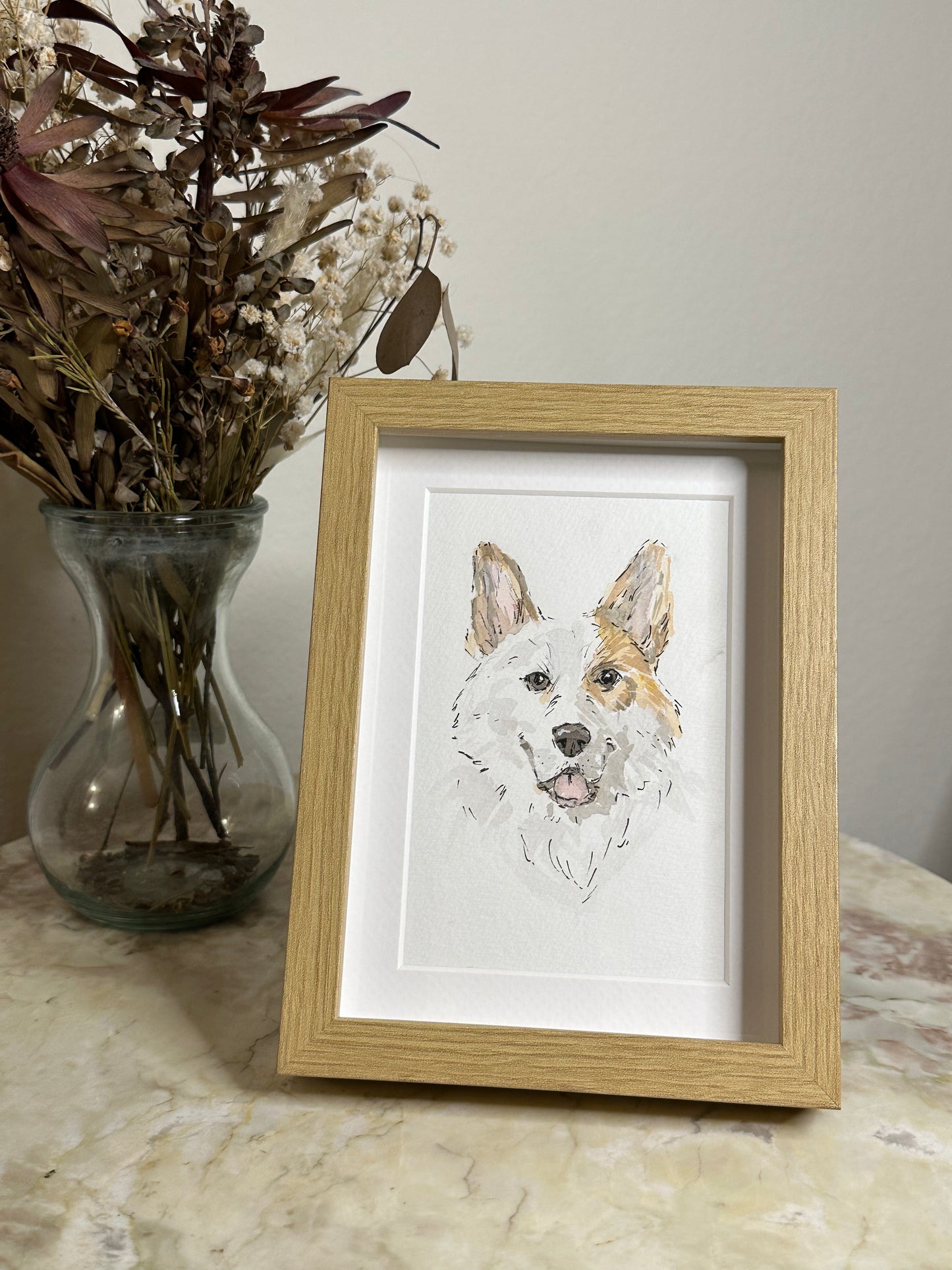 Custom Watercolor Pet Portrait