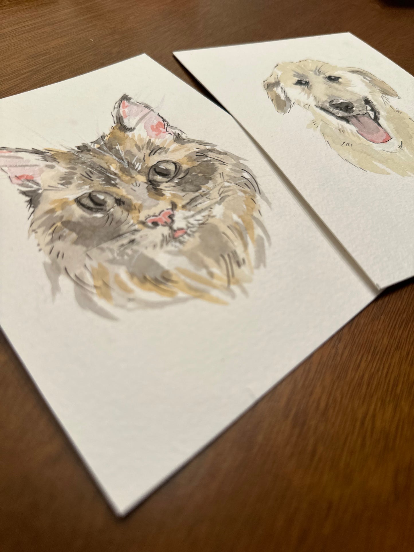 Custom Watercolor Pet Portrait